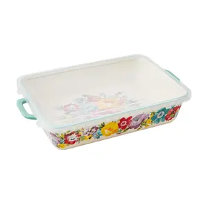 The Pioneer Woman Ceramic 9x13 Baker with Lid, Sweet Romance The Pioneer Woman Ceramic 9x13 Baker with Lid, Sweet Romance