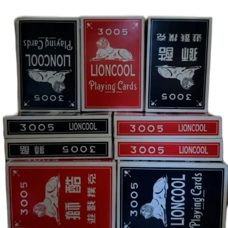LIONCOOL 3005 Series Poker Size Standard Index Playing Cards Premium Quality Casino Grade Pack