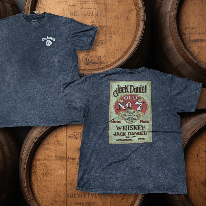 Jack Daniel's Vintage Label Men's Cotton T‑Shirt