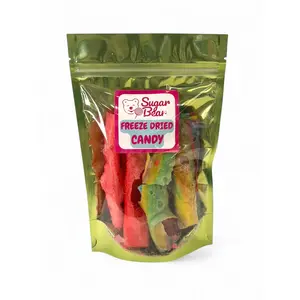 Freeze Dried Fruit Rolls - Crunchy Fruit Flavor Candy - 3 oz Candy Bag Snack Bite
