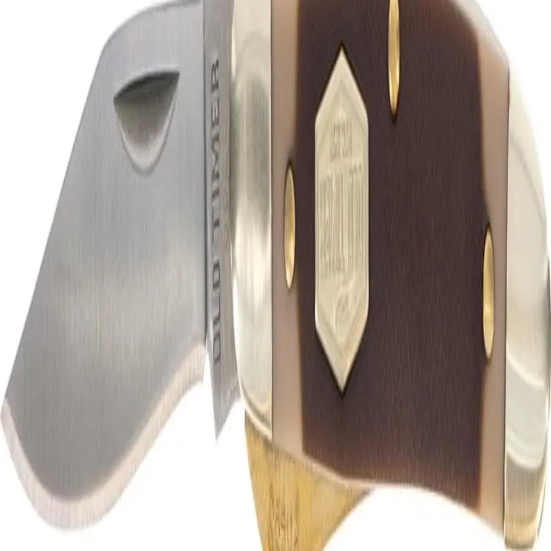 18OT Mighty Mite 4.7in Stainless Steel Traditional Fing Pocket Knife with 2in Clip Point Blade, Nickel Silver Bolsters, and Sawcut Handle for Whittling, Hunting, Camping, EDC, and Outdoor