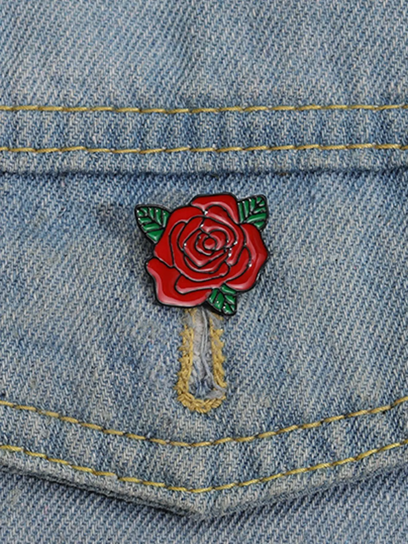 Rose Design Brooch, Flower Brooch, Fashionable Clothes Accessories for Women & Men for Daily Clothing Decor, Trendy All-match & Exquisite Brooch for Birthday Gift, Flower Brooch Pin, Fashion Accessory