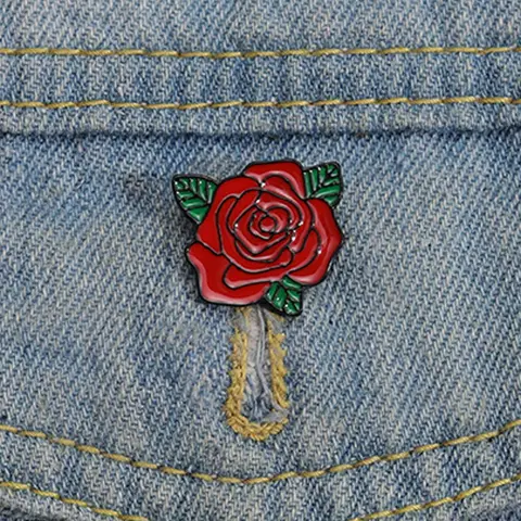Rose Design Brooch, Flower Brooch, Fashionable Clothes Accessories for Women & Men for Daily Clothing Decor, Trendy All-match & Exquisite Brooch for Birthday Gift, Flower Brooch Pin, Fashion Accessory