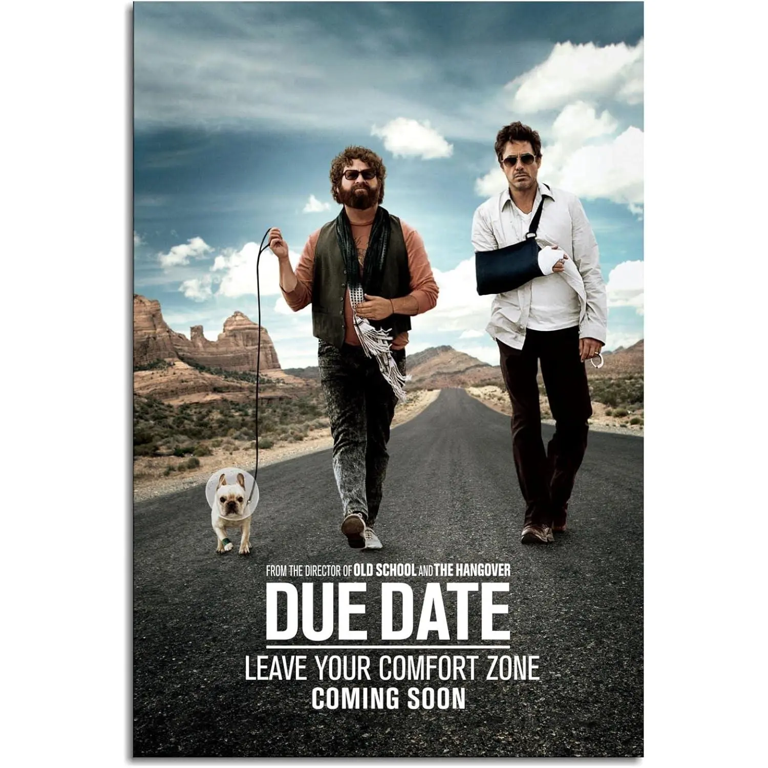 Due Date Film Poster Canvas Prints Comedy Movie Poster Classic Movies Poster Wall Art For Home Office Cinema Decorations