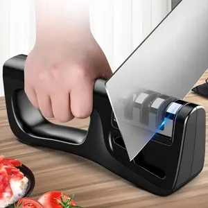 Professional Diamond Rolling Knife Sharpener New 4-in-1 Knife Sharpener, Rust Removal, Multi-functional Kitchen Tool, for Sharpening Scissors and Knives, Detachable and Washable, To Carry, Suitable for Camping and Barbecue Kitchenware Modern Home Steel