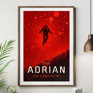 [Sale up to 50%] [Free Ship] Hail Mary Poster, Adrian Retro Travel Print