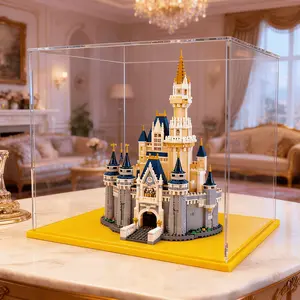 Transparent Acrylic Display Case, Stackable Doll Box, Vertical Assembly Stand, Multiple Sizes Available, Base, Collectible Figurine Storage