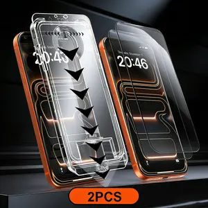 Screen Protector 2 Pack for iPhone,Samsung,Crystal Clear, Fingerprint Proof Screen Protector, Privacy Protection, Fingerprint Resistant, Dust-Free.