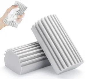 2-Pack Magic Cleaning Sponge Duster for Baseboards, Vents, Mirrors, and Ceiling Fans Household Brush Cleaner Tool