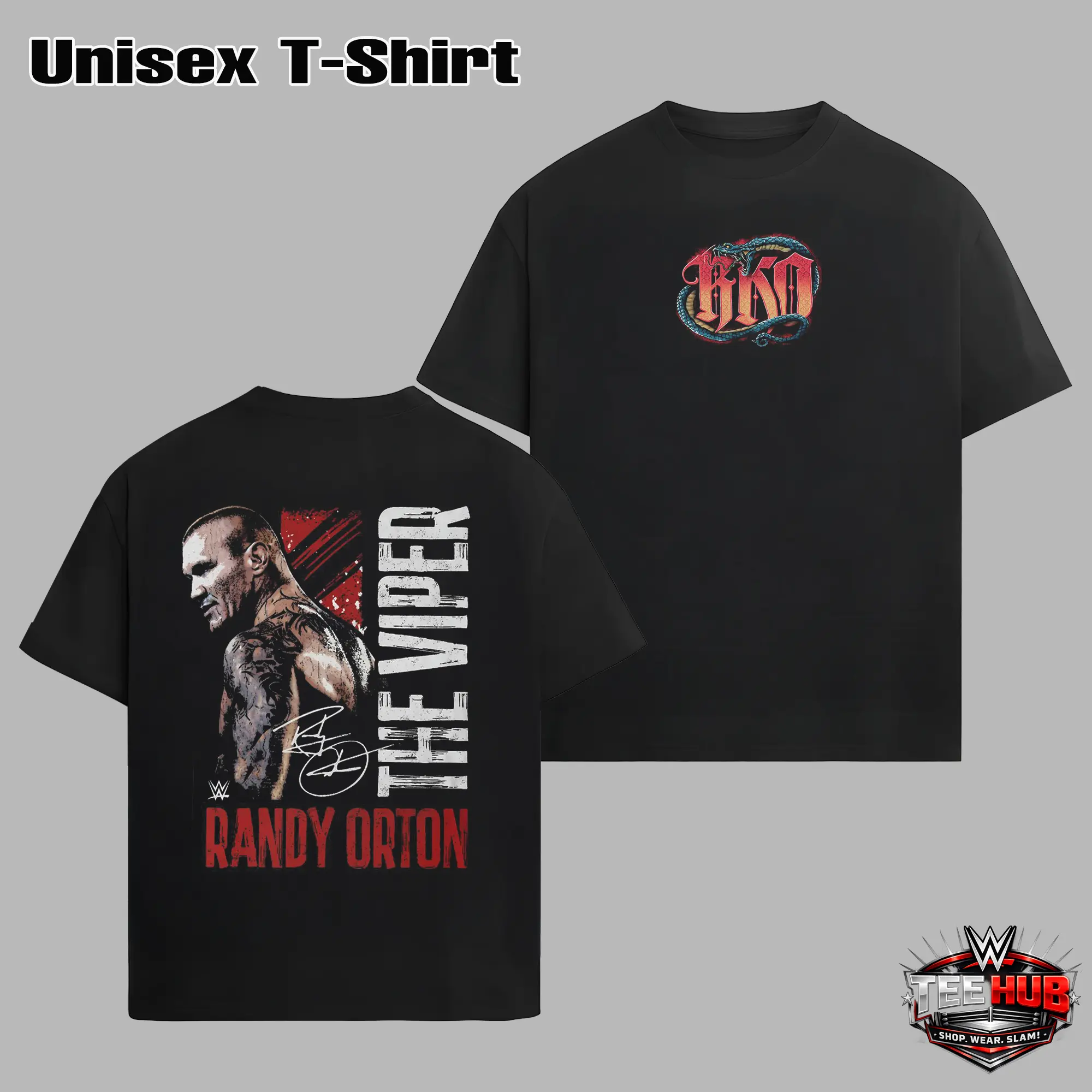 Randy Orton the Viper Gritty Wwe Signature T Shirt, RKO WWe T-Shirt & Hoodie , Retro WWE Wrestling Graphic Tee for Fans, Gift for WWE Fans, Gift for Boyfriends ,WWE Fans Shirt, WWE Event Outfit