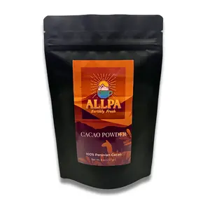 Allpa Peruvian Cacao Powder Organic 8 oz - Rich In Antioxidants, Essential To Any Healthy Diet - Beverage, Chocolate