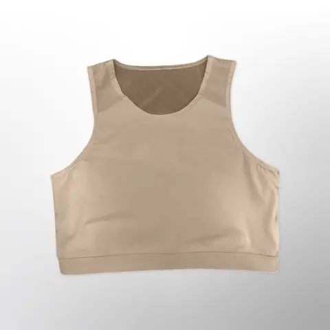 Mesh Back Comfort Band Binder Beige