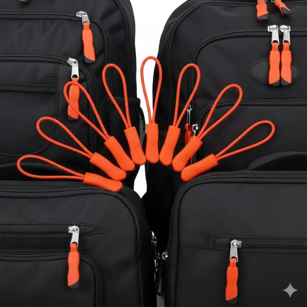 Heavy Duty Zipper Repair Kit with Anti-Slip Durable Rustproof Sliders and Stoppers. Portable Design for Easy Installation, Emergency Fix for Suitcase, Backpack, Jacket & Jeans Zipper Replacement.