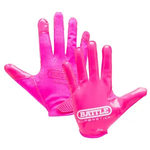 Battle Sports Youth Doom Speed Receiver Football Glove - Neon Pink