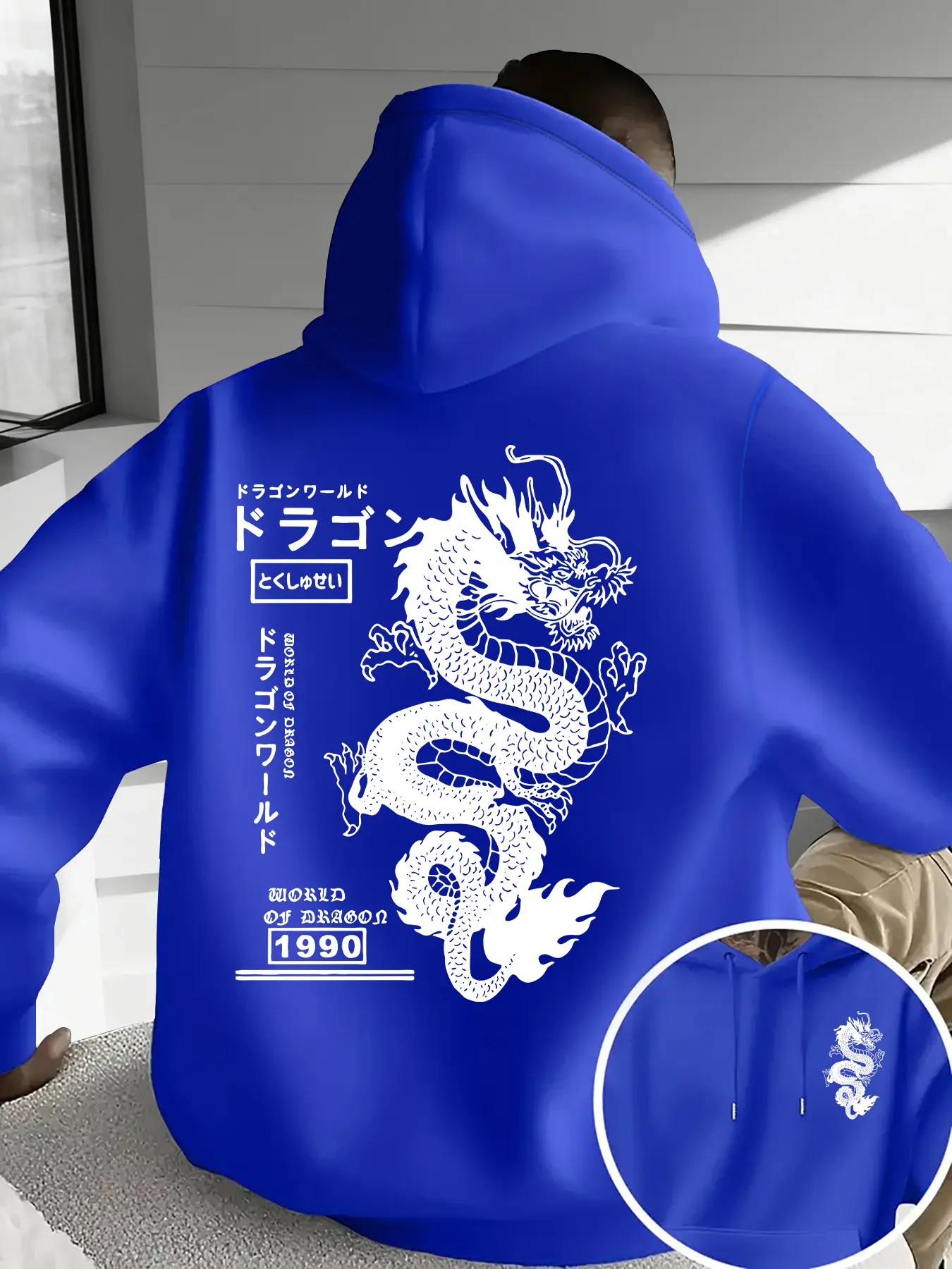 G-DRAGON ジヨン　パーカー HOODIE TIE-BLUE ver g dragon hoodie - TikTok Shop