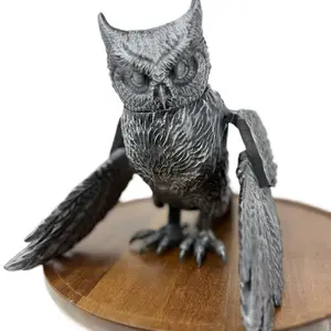 3D printed Large Articulating Owl Figure Decor Halloween Decoration