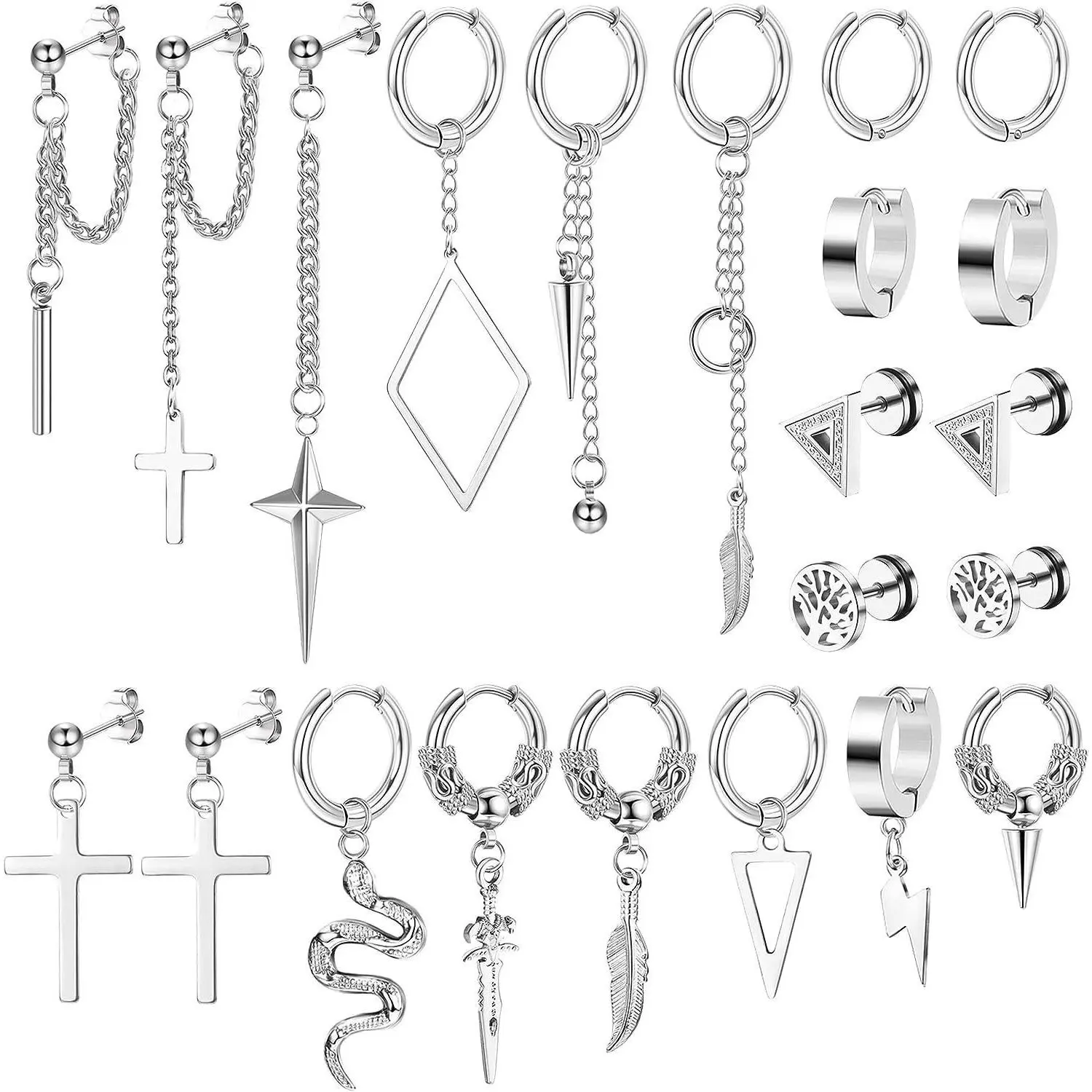 22 pieces steel color set