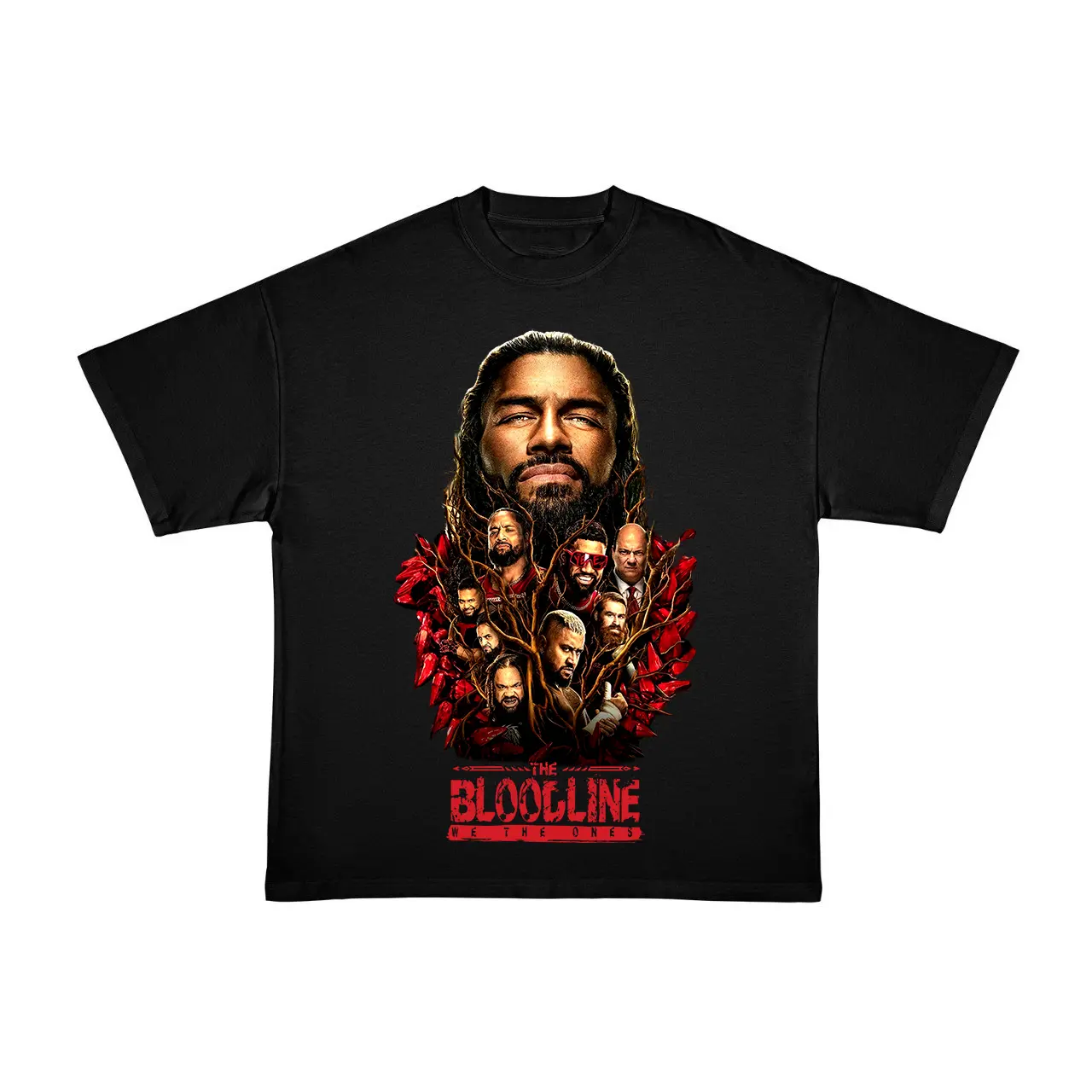 The Bloodline WWE T-Shirt – Roman Reigns, Family Tree Graphic Tee, Trending Merch for WWE Fans, Perfect for WWE Lovers & The Tribal Chief