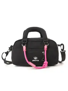 Block Boston Bag, Lightweight Nylon Crossbody Backpack, Multifunctional Mini Bowling Bag, Unisex Outdoor Bag