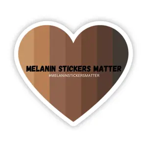 Melanin Stickers Matter Vinyl Sticker - Celebrate Diversity, Boost Self-Esteem, and Represent Representation