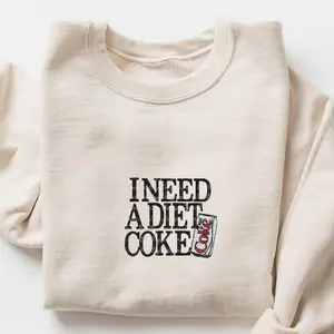 Diet Coke Sweatshirt T-Shirt, I Need A Diet Coke, Diet Coke Shirt, Retro Coke Sweatshirt, Trendy Sweatshirt, I Need A Diet Coke, Funny Shirt, Soda Lover Shirt, Coke Lover Sweatshirt, Dr Pepper, Soda, Christmas
