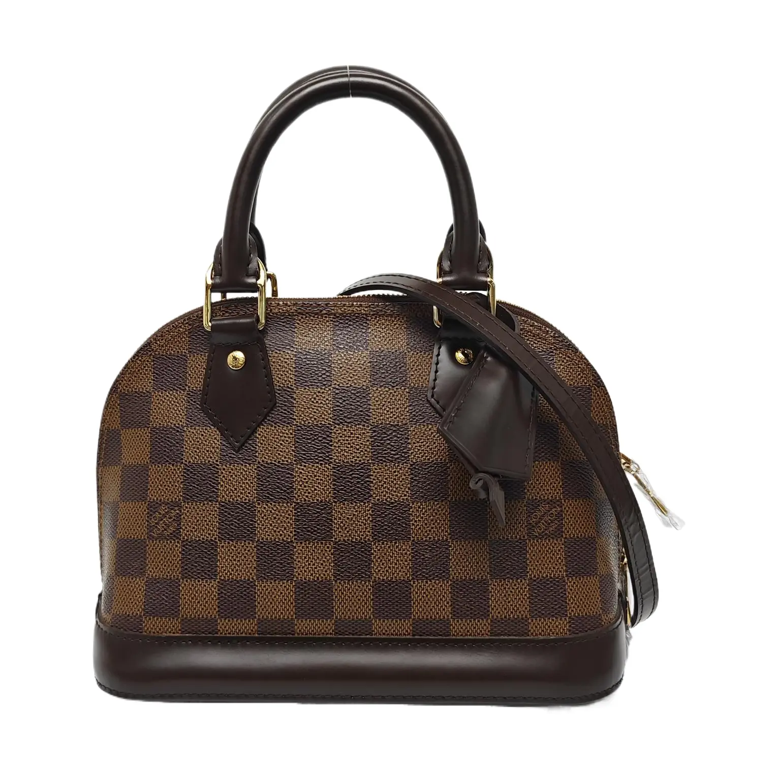 Pre-owned Louis Vuitton leather Shoulder bags alma bb damier handbag