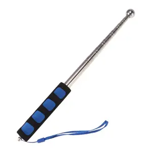 1PSC Adjustable testing drum stick, hollow drum hammer, sound telescopic rod, thick stainless steel acceptance tool, used for inspecting household wall tiles Handle