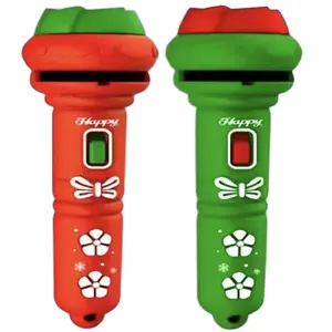 Christmas projection flashlight Colorful Decoration Durable Durable Chirstams