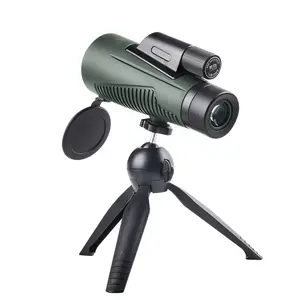 12x50 High-Power Monocular Telescope, Bak4 Prism, Fmc Coated, Includes Tripod and Phone Clip, Ideal for Bird Watching and Outdoor Viewing