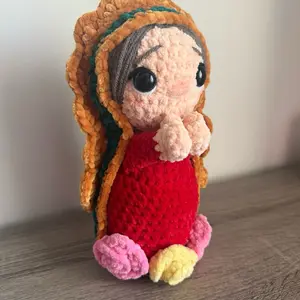 Virgin Mary Handmade Crochet Plushie