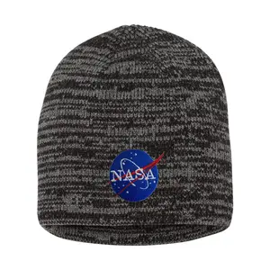 NASA Insignia Logo Embroidered Knit Beanie Cap