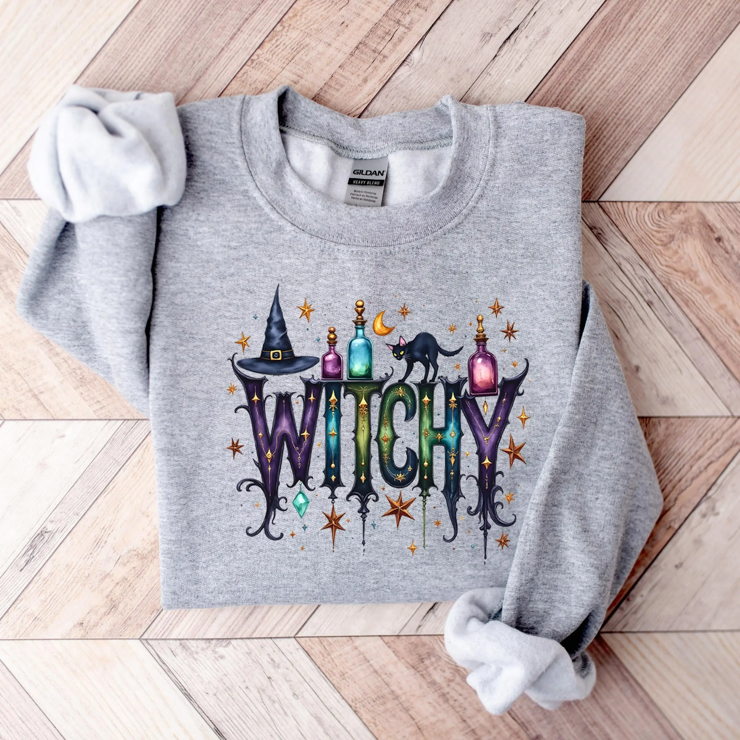 Halloween Witch Sweatshirt, Funny Witch Sweatshirt, Halloween Women Shirt, Witchy Vibes Sweatshirt, Witchy Things Shirt, Halloween Gift - AL