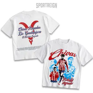 SPORTREIGN Chivas 2 Team  Men's T-shirt, Soccer Fan Shirt, Chivas Fan Merchandise, Football Shirt, Mexico Soccer Graphic Tee Over Size, 100% cotton Shirt, Gift For Him, Made In USA.