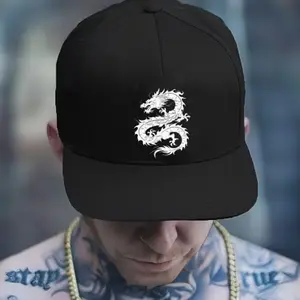 1pc Dragon Totem Street Pattern Printed Baseball Cap, Adjustable Outdoor Sports Hat for All Seasons, Trendy Street Style Headwear, Graphic Hat