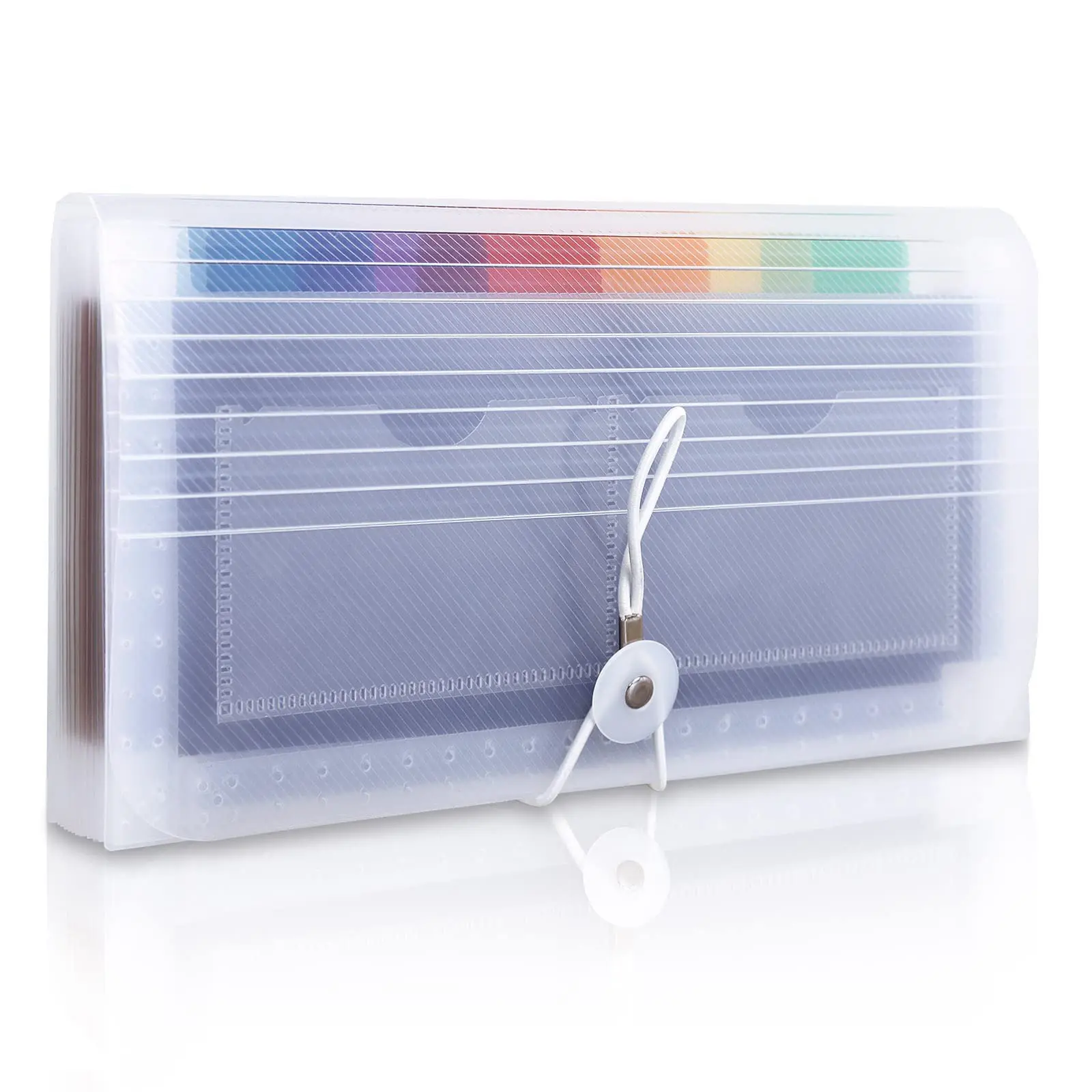 Receipt Coupon Organizer Holder, 13 Pockets Small Accordion File Organizer, Expanding File Folder for Envelope, Bill, Check Tax. 10 * 5.5 Inches