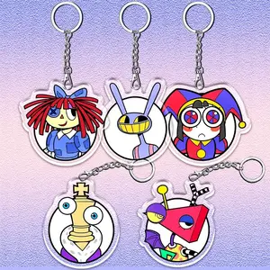 The Amazing Digital Circus Keychains, Cute Pomni Jax Gangle Funny Gifts Acrylic Charms, Kawaii Bag Accessories, Cool Collectible Gift for Fans, Aesthetic Merch for Players