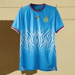 2026 Home & Away CHDC Congo National Soccer Team Style Jersey Home Shirt, Patriotic Football Jersey, All Over Print Unisex Soccer Jersey, Sports Fan Apparel Top
