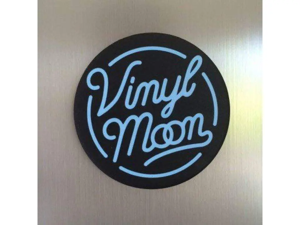 2″ VINYL MOON Logo Magnet (Black)