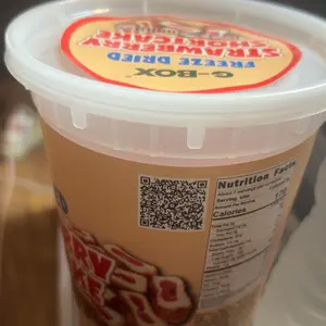 G-BOX Freeze Dried Ice Cream| Crunch Strawberry Shortcake Ice Cream Bites - Perfect for Camping, Outdoor, and Party - Air-tight Sealed in a Deli Container