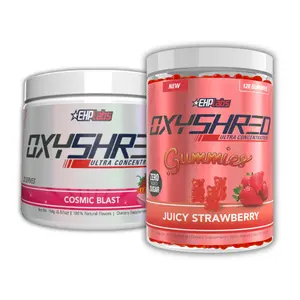 EHPlabs New Year Shred & Gummies Stack | OxyShred Ultra + OxyShred Gummies | Supports Daily Energy, Metabolism, Craving Control & Routine Reset | Best-Selling New Year, New Me Transformation Combo | New Year New Me