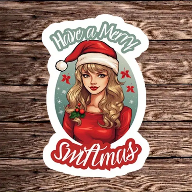 Holiday Christmas Sticker with "Merry Christmas To You" Design - Waterproof Vinyl Sticker, Suitable for Cars, Laptops IPad、 Phone Case and Water Bottle, Matte Effect, Cartoon Inspired Holiday Decoration, Christmas Gift