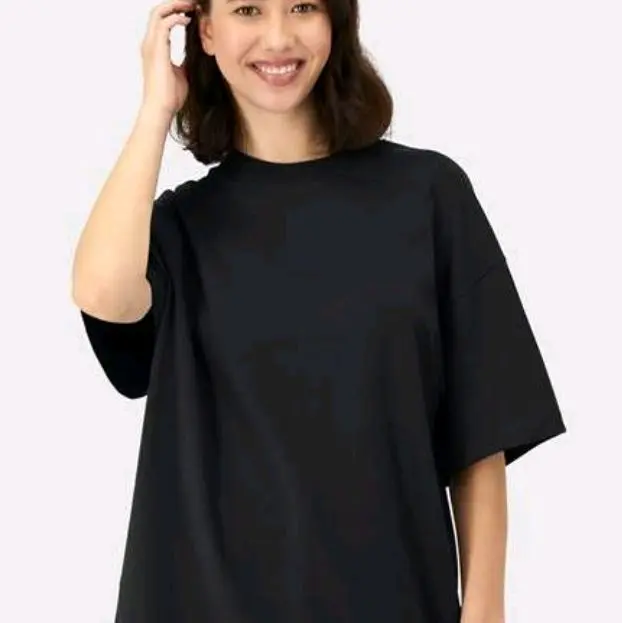 HANES BEEFY RETRO T SHIRT BKACK Black