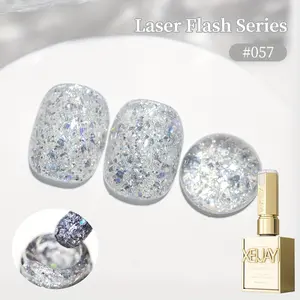 【live off】1PC 15ML New popular M057 explosive flash diamond sequins nail gel high saturation gloss firm and long-lasting nail gel for salon manicure DIY