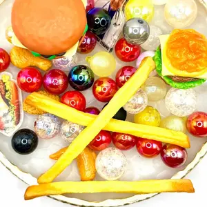 Snack Attack (NEW) Colorful Resin Acrylic Beads and Charms Mix for Beadable DIY Pen, Keychains, & Phone Chains Dragon Theme Creative Expression Kit with Metal and Rhinestone Focal Beads Beadable Pen Mix