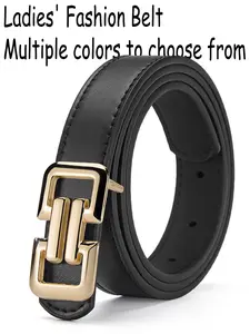 Women's Fashionable Versatile Belt, Denim Jeans Skinny Waistband, Simple Leather Belt, 6 Colors, Spring Summer Thin Belts, Daily Wear, Party, Date