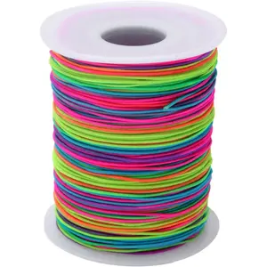 0.8 mm Rainbow Elastic String Cord Stretchy Bracelet String Beading Thread for  Making and Bracelet Making, 109 Yards