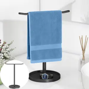 Stainless Steel Hand Towel Holder, T-Shirt Shape Design for Bathroom & Kitchen Use, Durable Metal Material, Easy Install Option