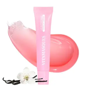 HOT - Vitamasques Lip Butter Balm Vanilla Creme, Korean Lip Balm - Peptide Lip Treatment - Lip Balm Hydrating - Light Tinted Lip balm - Made in Korea - 0.33 fl.oz