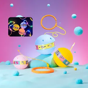 New Bouncing Ball Toy with Colorful Lights for Indoor Outdoor Play Durable Design for Kids Ages 5-8 & Adults Cool Birthday Christmas Gift Foot Balance Strength Training Nostalgic Fun 80s 90s Childhood Toys