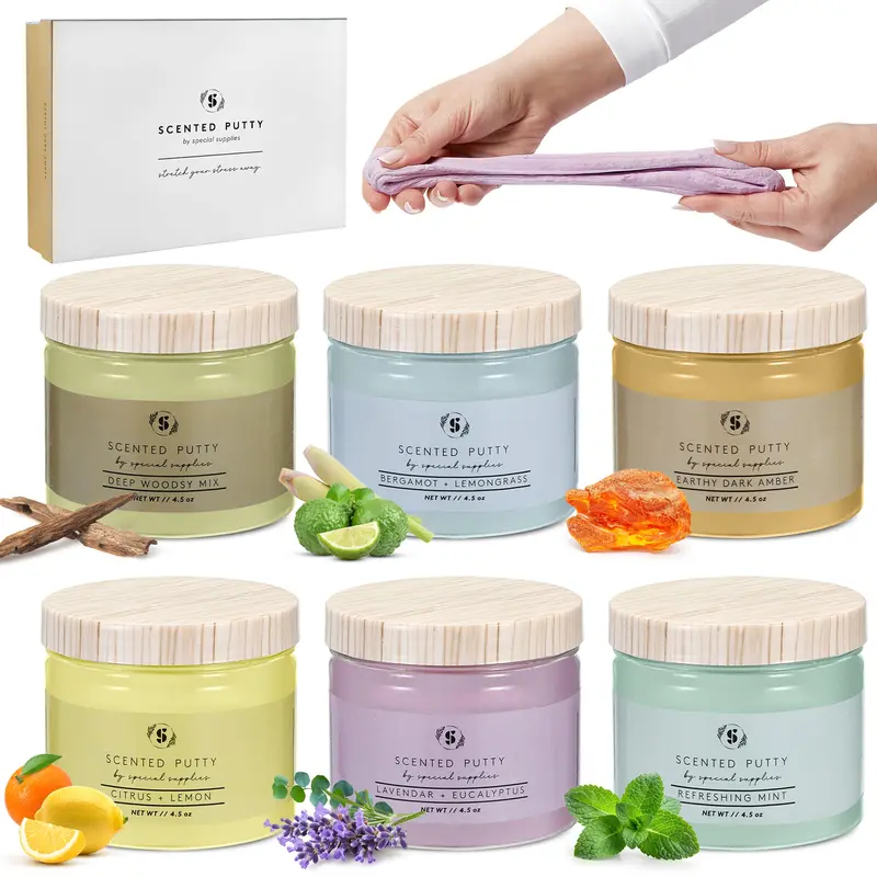 Special Supplies Scented Therapy Putty Dough - Infused with Pure Essential Oils for Aromatherapy and Meditation- Relaxation Gifts for Kids and Adults - Non-Stick